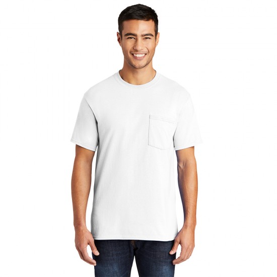 Port & Company® Core Blend Pocket Tee by Duffelbags.com