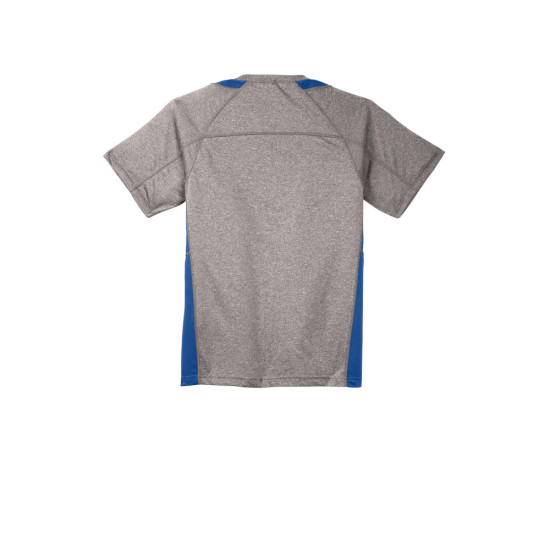 Sport-Tek® Heather Colorblock Contender™ Tee by Duffelbags.com