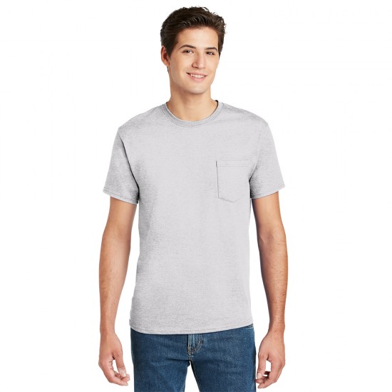 Hanes® - Tagless® 100 Cotton T-Shirt with Pocket by Duffelbags.com