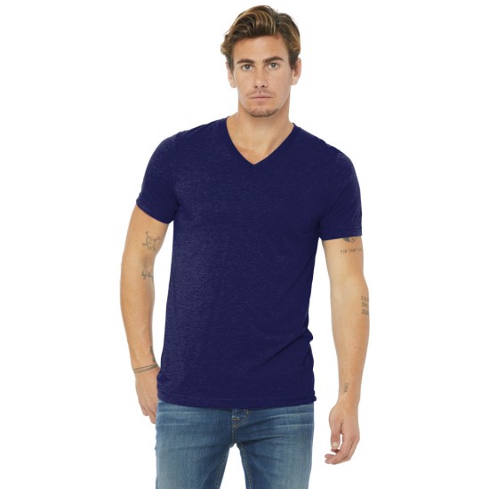 BELLA+CANVAS ® Unisex Triblend Short Sleeve V-Neck Tee by Duffelbags.com