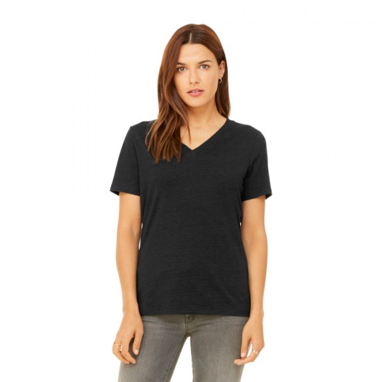 BELLA+CANVAS ® Women’s Relaxed Jersey Short Sleeve V-Neck Tee by Duffelbags.com