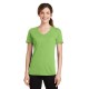 Port & Company® Ladies Performance Blend V-Neck Tee by Duffelbags.com