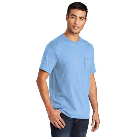 Port & Company® Tall Core Blend Pocket Tee by Duffelbags.com