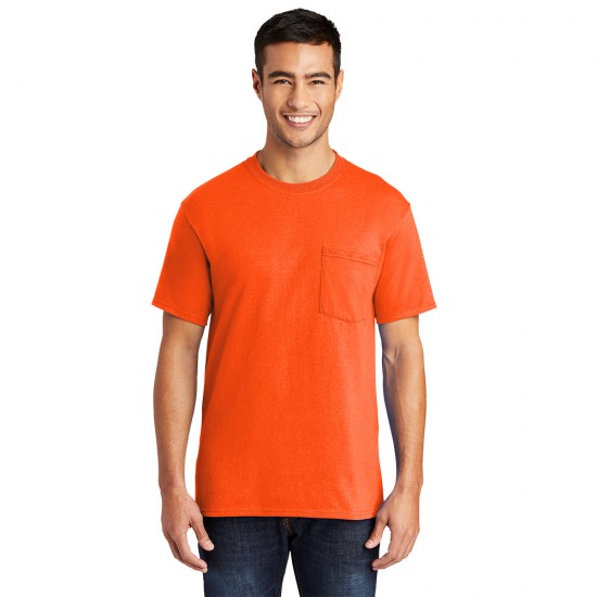 Port & Company® Tall Core Blend Pocket Tee by Duffelbags.com