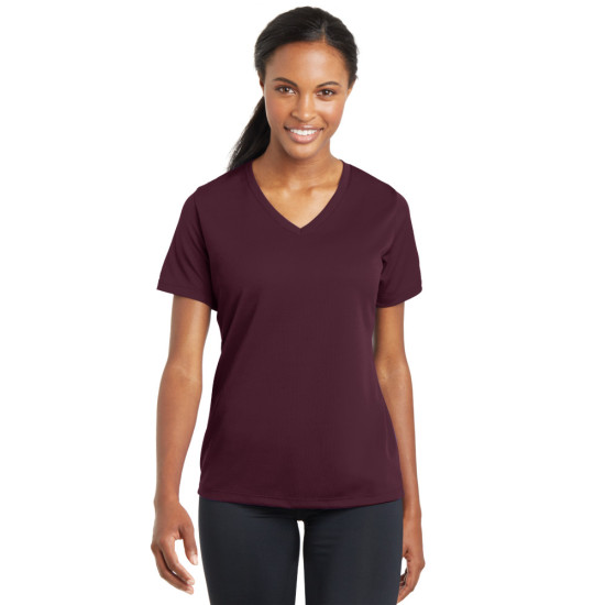 Sport-Tek® Ladies PosiCharge® RacerMesh® V-Neck Tee by Duffelbags.com