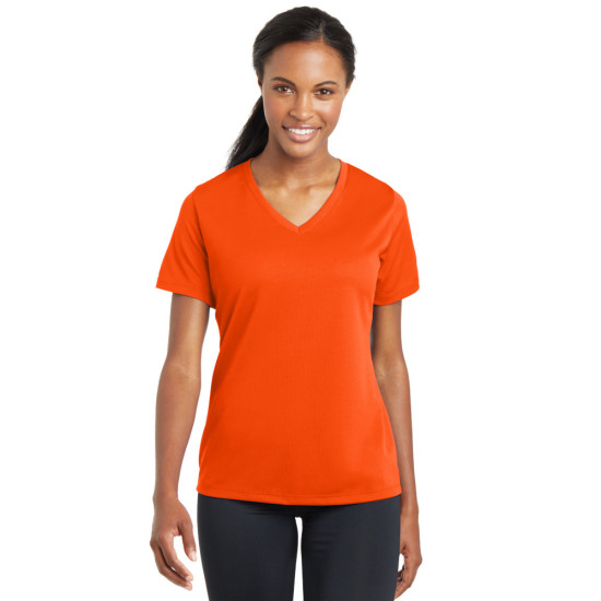 Sport-Tek® Ladies PosiCharge® RacerMesh® V-Neck Tee by Duffelbags.com