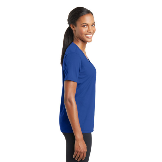 Sport-Tek® Ladies PosiCharge® RacerMesh® V-Neck Tee by Duffelbags.com