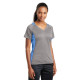 Sport-Tek® Ladies Heather Colorblock Contender™ V-Neck Tee by Duffelbags.com