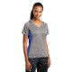 Sport-Tek® Ladies Heather Colorblock Contender™ V-Neck Tee by Duffelbags.com