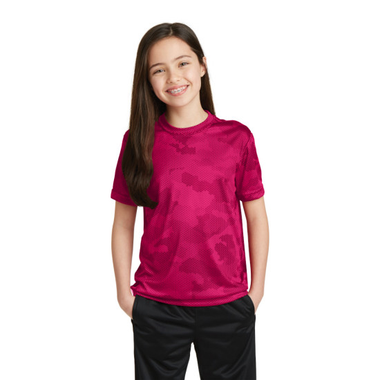 Sport-Tek® Youth CamoHex Tee by Duffelbags.com