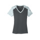 Sport-Tek® Ladies CamoHex Colorblock V-Neck Tee by Duffelbags.com