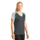 Sport-Tek® Ladies CamoHex Colorblock V-Neck Tee by Duffelbags.com