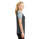 Sport-Tek® Ladies CamoHex Colorblock V-Neck Tee by Duffelbags.com