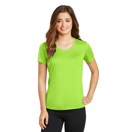Sport-Tek® Ladies PosiCharge® Elevate Scoop Neck Tee by Dufflebags.com Sport-Tek® Ladies PosiCharge® Elevate Scoop Neck Tee by Duffelbags.com