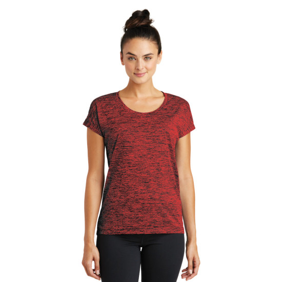 Sport-Tek® Ladies PosiCharge® Electric Heather Sporty Tee by Duffelbags.com