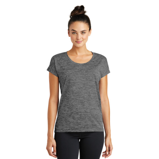 Sport-Tek® Ladies PosiCharge® Electric Heather Sporty Tee by Duffelbags.com