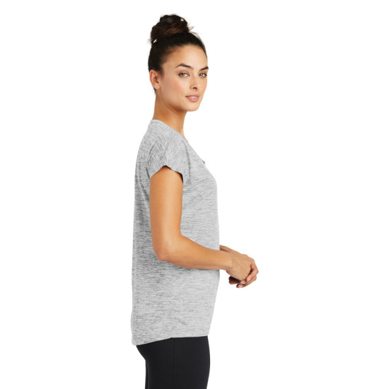 Sport-Tek® Ladies PosiCharge® Electric Heather Sporty Tee by Duffelbags.com