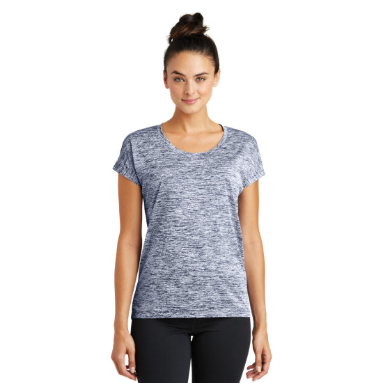 Sport-Tek® Ladies PosiCharge® Electric Heather Sporty Tee by Duffelbags.com