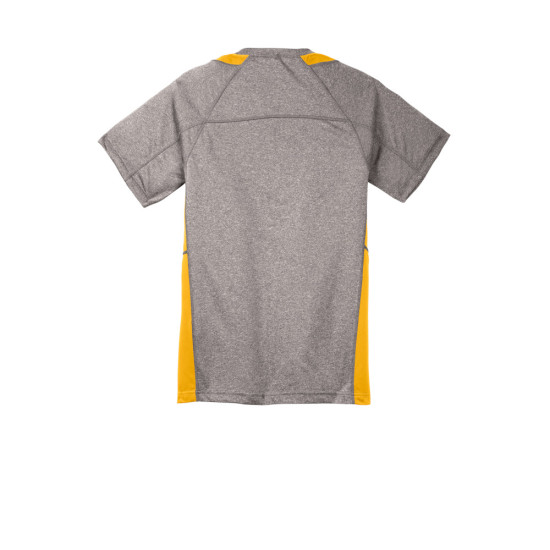 Sport-Tek® Youth Heather Colorblock Contender™ Tee by Duffelbags.com