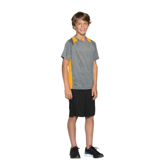 Sport-Tek® Youth Heather Colorblock Contender™ Tee by Duffelbags.com