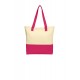 Port Authority® Colorblock Cotton Tote by Duffelbags.com