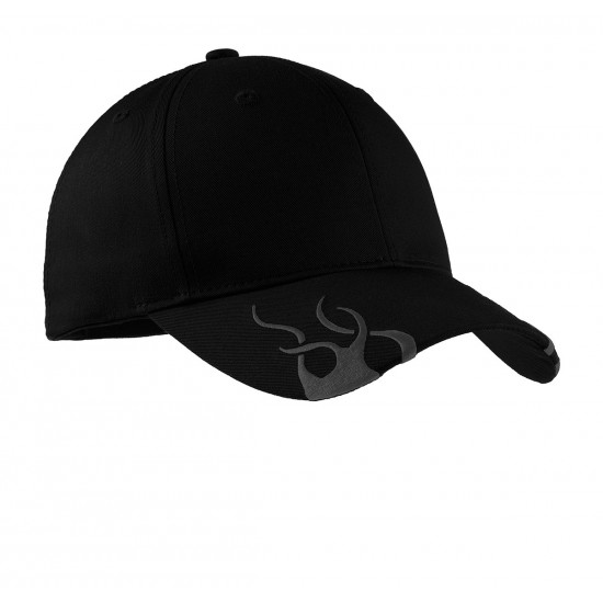 Port Authority® Racing Cap with Flames by Duffelbags.com