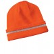 CornerStone® - Enhanced Visibility Beanie with Reflective Stripe by Duffelbags.com