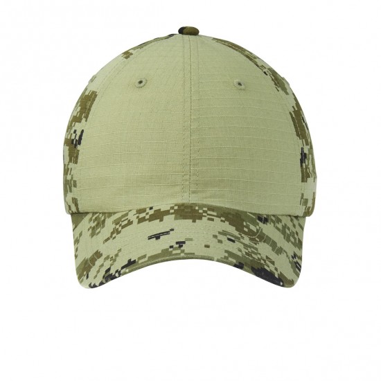 Port Authority® Colorblock Digital Ripstop Camouflage Cap by Duffelbags.com