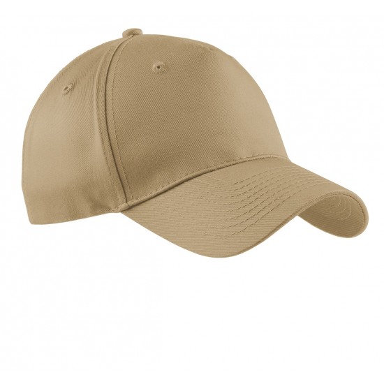 Port & Company® - Five-Panel Twill Cap by Duffelbags.com