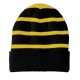 Sport-Tek® Striped Beanie with Solid Band by Duffelbags.com