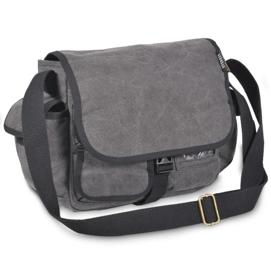 Sturdy Canvas Messenger Bag by Duffelbags.com