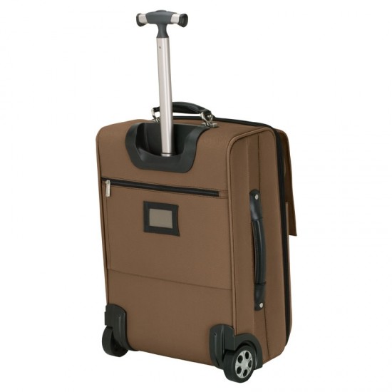 Light Brown Trolley Case by Duffelbags.com