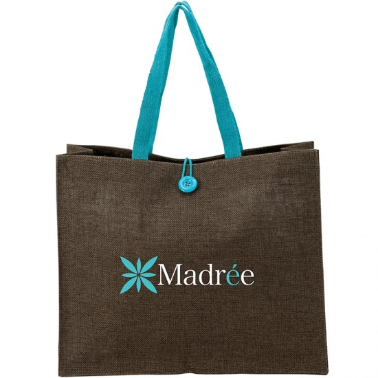Melbourne Natural Jute Tote by Duffelbags.com