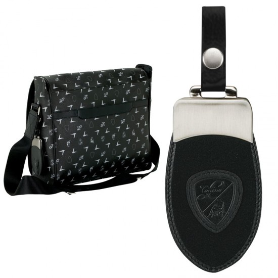 Black Lamborghini Shoulder Bag by Duffelbags.com