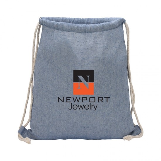 Huron Recycled Cotton Drawstring Tote by Duffelbags.com