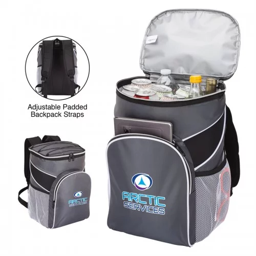 Logan RPET 18-Can Backpack Cooler - GR4513