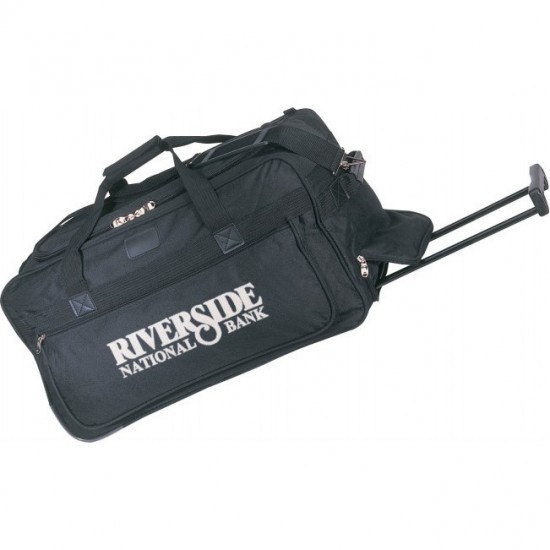 600D poly rolling duffel bag by Duffelbags.com