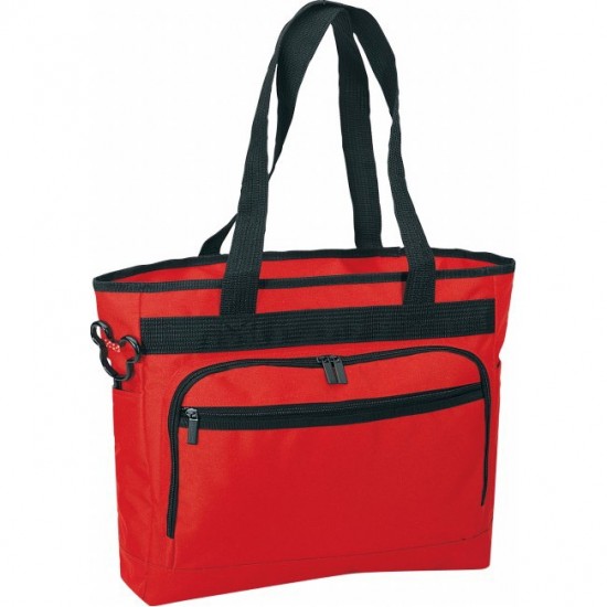 Zippered Poly Tote bag by Duffelbags.com