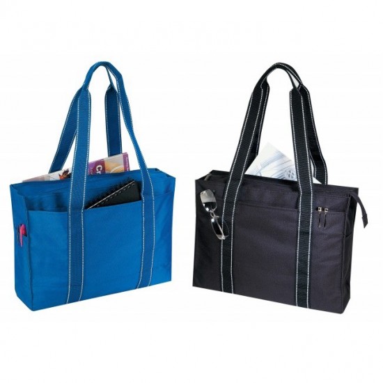 Poly Zipper Tote Bag by Duffelbags.com