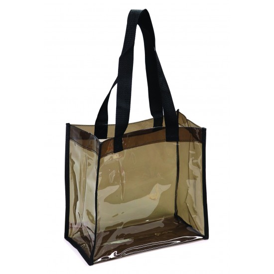 Transparent Black Tote Bag by Duffelbags.com