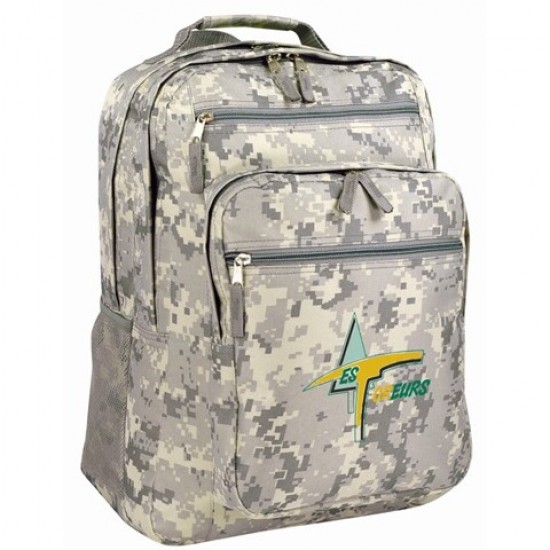 Digital Camo Deluxe Backpack by Duffelbags.com