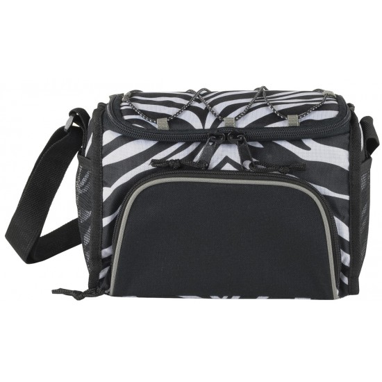 Zebra Pattern Poly 6-Pack Cooler by Duffelbags.com