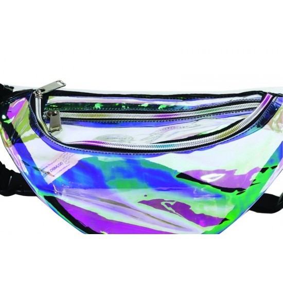 Clear Holographic Fanny Pack by Duffelbags.com