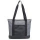 Heathered Zippered Tote Bag by Duffelbags.com