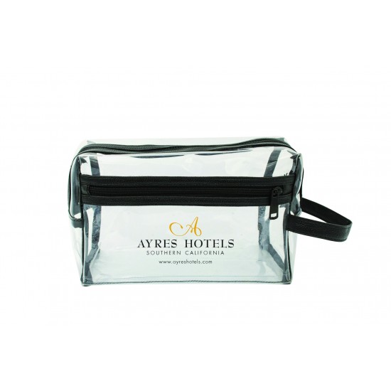 Soft clear vinyl toiletry bag by Duffelbags.com
