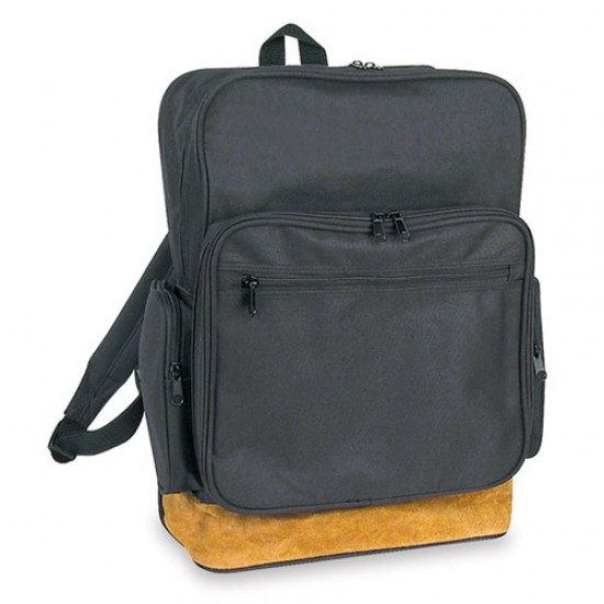 Leather Bottom Backpack by Duffelbags.com