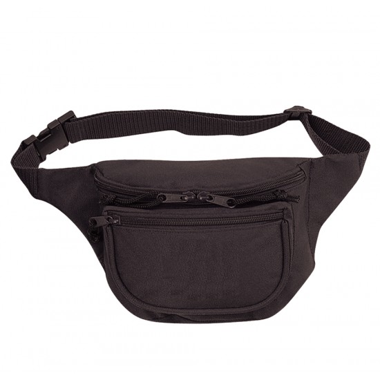 Polyester 3-Pocket Fanny Pack by Duffelbags.com