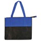 Two Tone Polypropylene Zippered Tote Bag by Duffelbags.com