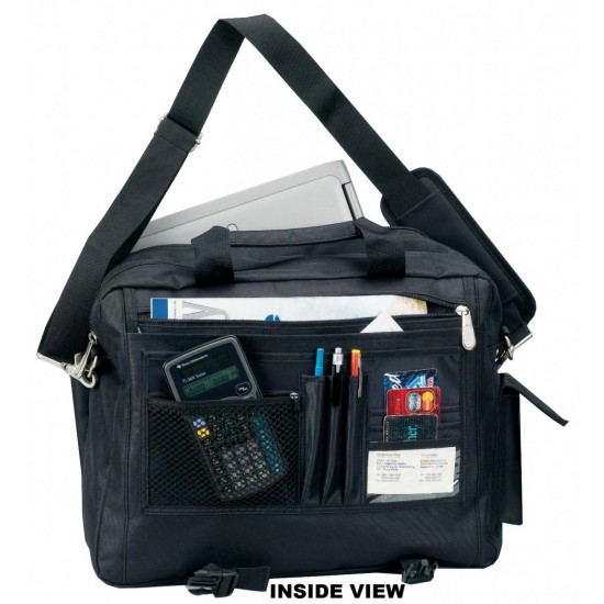 Deluxe 2 Compartment Computer Briefcase by Duffelbags.com