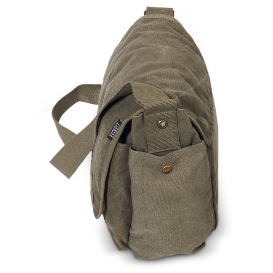 Roomy Canvas Messenger by Duffelbags.com